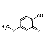 CAS#: 71506-86-0， 1-Methyl-4-(methylsulfanyl)-2(1H)-pyridinethione