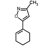 CAS#: 7157-78-0， 5-(1-Cyclohexen-1-yl)-3-methyl-1,2-oxazole