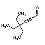 结构式 CAS# 71572-60-6, 3-(三乙基硅烷基)-2-丙炔醛