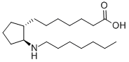 结构式 CAS# 71629-07-7, (+-)-13-氮杂前列腺烷酸