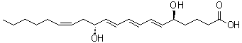 CAS#: 71652-82-9， (5S,6E,8E,10E,12R,14Z)-5,12-Dihydroxy-6,8,10,14-icosatetraenoic acid