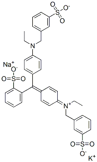 CAS#: 71701-19-4， Dihydrogen (Ethyl)[4-[alpha-[4-[Ethyl(3-Sulphonatobenzyl)Amino]Phenyl]-2-Sulphonatobenzylidene]Cyclohexa-2,5-Dien-1-Ylidene](3-Sulphonatobenzyl)Ammonium, Potassium Sodium Salt