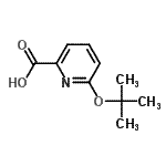 CAS#: 717105-06-1， 6-[(2-Methyl-2-propanyl)oxy]-2-pyridinecarboxylic acid