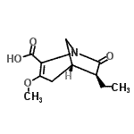 CAS#: 717132-87-1， (5S,6S)-6-Ethyl-3-methoxy-7-oxo-1-azabicyclo[3.2.1]oct-2-ene-2-carboxylic acid