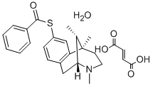 CAS#: 71780-68-2, (+-)-(2alpha,6alpha,11R*)-Benzenecarbothioic Acid S-(1,2,3,4,5,6-Hexahydro-3,6,11-Trimethyl-2,6 -Methano-3-Benzazocin-8-Yl) Ester (E) -2-Butenedioate (1:1) Hydrate