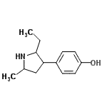 CAS#: 717816-69-8， 4-(2-Ethyl-5-methyl-3-pyrrolidinyl)phenol