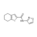 CAS#: 717870-77-4， N-(1,2-Oxazol-3-yl)-4,5,6,7-tetrahydro-1-benzothiophene-2-carboxamide