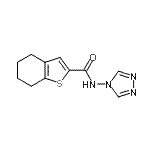 CAS#: 717872-62-3， N-(4H-1,2,4-Triazol-4-yl)-4,5,6,7-tetrahydro-1-benzothiophene-2-carboxamide