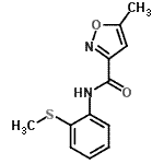 CAS#: 717873-80-8， 5-Methyl-N-[2-(methylsulfanyl)phenyl]-1,2-oxazole-3-carboxamide