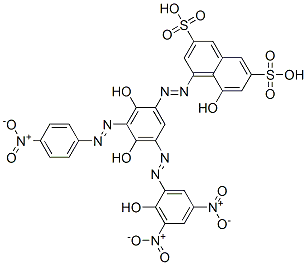 CAS#: 71799-74-1， 4-[[2,4-Dihydroxy-5-[(2-Hydroxy-3,5-Dinitrophenyl)Azo]-3-[(4-Nitrophenyl)Azo]Phenyl]Azo]-5-Hydroxy-2,7-Naphthalenedisulfonic Acid