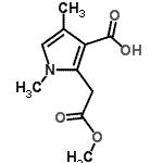 CAS#: 71959-95-0， 2-(2-Methoxy-2-oxoethyl)-1,4-dimethyl-1H-pyrrole-3-carboxylic acid