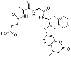 CAS#: 71973-79-0， N-(3-Carboxy-1-Oxopropyl)-L-Alanyl-L-Alanyl-N-(4-Methyl-2-Oxo-2H-1-Benzopyran-7-Yl)-L-Phenylalaninamide
