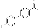 structure of CAS# 720-74-1, 1-(4'-Fluoro-4-biphenylyl)ethanone;1-(4'-Fluoro[1,1-biphenyl]-4-yl)ethanone;1-(4'-Fluoro[1,1'-biphenyl]-4-yl)ethanone #;1-(4'-Fluoro-biphenyl-4-yl)-ethanone