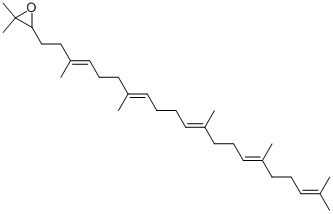structure of CAS# 7200-26-2, 2,3-Epoxysqualene;2,2-Dimethyl-3-(3,7,12,16,20-Pentamethylhenicosa-3,7,11,15,19-Pentaenyl)Oxirane;(S)-2,3-Epoxysqualene;(S)-Squalene-2,3-Epoxide