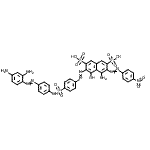 CAS#: 72089-20-4， 4-Amino-6-{[4-({4-[(2,4-diaminophenyl)diazenyl]phenyl}sulfamoyl)phenyl]diazenyl}-5-hydroxy-3-[(4-nitrophenyl)diazenyl]-2,7-naphthalenedisulfonic acid