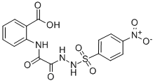 CAS#: 72117-58-9， 2-[[2-[2-(4-Nitrophenyl)Sulfonylhydrazinyl]-2-Oxoacetyl]Amino]Benzoic Acid