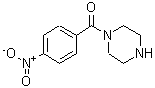 structure of CAS# 72141-41-4, (4-Nitrophenyl)(1-piperazinyl)methanone;(4-Nitrophenyl)(piperazino)methanone;(4-Nitrophenyl)piperazin-1-yl-methanone;(4-Nitro-phenyl)-piperazin-1-yl-methanone