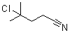 structure of CAS# 72144-70-8, 4-Chloro-4-methylpentanenitrile;3-Chloro-1-cyano-3-methylbutane;4-Chloro-4-methylpentanenitrile;MFCD00101759