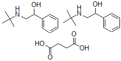 CAS#: 72156-36-6， Butanedioic Acid, 2-(Tert-Butylamino)-1-Phenylethanol, 2-(Tert-Butylamino)-1-Phenylethanol