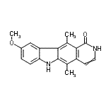 CAS#: 72237-94-6， 9-Methoxy-5,11-dimethyl-2,6-dihydro-1H-pyrido[4,3-b]carbazol-1-one