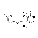 CAS#: 72237-98-0， 1-Chloro-9-methoxy-5,11-dimethyl-6H-pyrido[4,3-b]carbazole