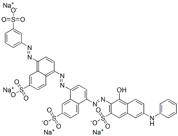CAS#: 72245-54-6， 5-[[1-Hydroxy-6-(Phenylamino) -3-Sulfo-2-Naphthalenyl]Azo]-8-[[6-Sulfo-4-[(3-Sulfophenyl)Azo]-1-Naphthalenyl]Azo]-2-Naphthalenesulfonic Acid Sodium Salt