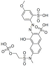 CAS#: 72269-56-8， 4-Hydroxy-3-[(4-Methoxy-2-Sulfophenyl)Azo]-6-[Methyl[[2-(Sulfooxy)Ethyl]Sulfonyl]Amino]-2-Naphthalenesulfonic Acid