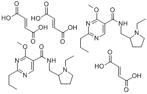 CAS#: 72412-13-6， But-2-Enedioic Acid, N-[(1-Ethylpyrrolidin-2-Yl)Methyl]-4-Methoxy-2-Propylpyrimidine-5-Carboxamide, N-[(1-Ethylpyrrolidin-2-Yl)Methyl]-4-Methoxy-2-Propylpyrimidine-5-Carboxamide