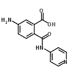 CAS#: 724455-77-0， 5-amino-2-(4-pyridylcarbamoyl)benzoic acid