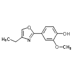 CAS#: 724467-49-6， 4-(4-Ethyl-1,3-oxazol-2-yl)-2-methoxyphenol