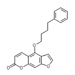 结构式 CAS# 724709-68-6, 4-(4-苯基丁氧基)-7H-呋喃并[3,2-g]苯并吡喃-7-酮