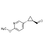 CAS#: 724770-89-2， (1R,2R)-2-(6-Methoxy-3-pyridinyl)cyclopropanecarbaldehyde
