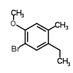 CAS#: 725227-63-4， 1-Bromo-5-ethyl-2-methoxy-4-methylbenzene