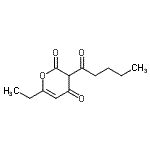 CAS#: 725266-67-1， 6-Ethyl-3-pentanoyl-2H-pyran-2,4(3H)-dione