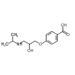CAS#: 72570-70-8， 4-[2-Hydroxy-3-(isopropylamino)propoxy]benzoic acid