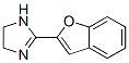 structure of CAS# 72583-92-7, 2-(2-Benzofuranyl)-4,5-Dihydro-1H-Imidazole;2-(Benzofuran-2-Yl)-4,5-Dihydro-1H-Imidazole;2-(2-Benzofuranyl)-4,5-Dihydro-1H-Imidazole;1H-Imidazole, 2-(2-Benzofuranyl)-4,5-Dihydro-
