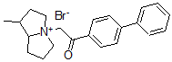 CAS#: 72586-42-6， 2-(1-methylpyrrolizidin-4-ium-4-yl)-1-(4-phenylphenyl)ethanone bromide