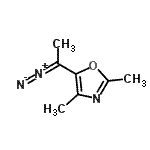 CAS#: 72591-39-0， 5-(1-Diazoethyl)-2,4-dimethyl-1,3-oxazole
