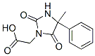 结构式 CAS# 726-88-5, (4-甲基-2,5-二氧代-4-苯基咪唑烷-1-基)乙酸