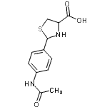 CAS#: 72678-87-6， 2-(4-Acetamidophenyl)-1,3-thiazolidine-4-carboxylic acid