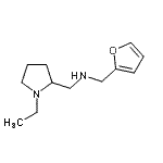 结构式 CAS# 727361-19-5, 1-(1-乙基-2-吡咯烷基)-N-(2-呋喃甲基)甲胺