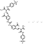 CAS 登录号：72749-85-0， 四钠3,3'-(羰基二亚胺)二[6-({1,3-二氧代-1-[(4-磺酸苯基)氨基]-2-丁炔基}偶氮)苯甲酸酯]