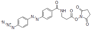 CAS#: 72755-63-6， 3-[[4-(4-Azidophenyl)azobenzoyl]amino]propionic acid succinimido ester