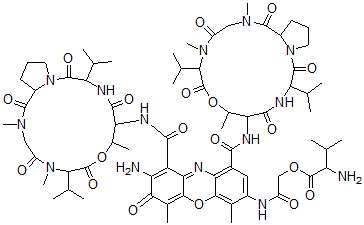 CAS 登录号：72766-92-8， 放线菌素D1