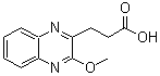 structure of CAS# 727682-53-3, 3-(3-Methoxy-2-quinoxalinyl)propanoic acid;3-(3-methoxy-2-quinoxalinyl)propanoic acid;3-(3-methoxyquinoxalin-2-yl)propanoic acid;3-(3-Methoxy-quinoxalin-2-yl)-propionic acid