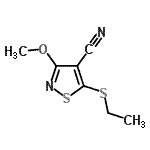 CAS#: 727685-39-4， 5-(Ethylsulfanyl)-3-methoxy-1,2-thiazole-4-carbonitrile