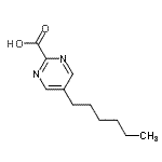 CAS#: 72790-11-5， 5-Hexyl-2-pyrimidinecarboxylic acid