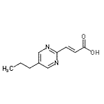CAS 登录号：72790-22-8， (2E)-3-(5-丙基-2-嘧啶基)丙烯酸