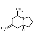 CAS#: 727985-42-4， (5R,8aR)-5-methyl-7-methylene-2,3,5,6,8,8a-hexahydro-1H-indolizine