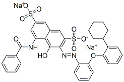 CAS#: 72828-83-2， Disodium (3Z)-5-(Benzoylamino)-3-[[2-(2-Cyclohexylphenoxy)Phenyl]Hydrazinylidene]-4-Oxonaphthalene-2,7-Disulfonate